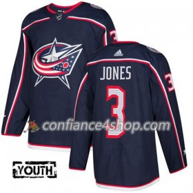 Adidas Maillot de Hockey Blue Jackets Seth Jones 3 2017-2018 Bleu Marine Authentic - Enfant